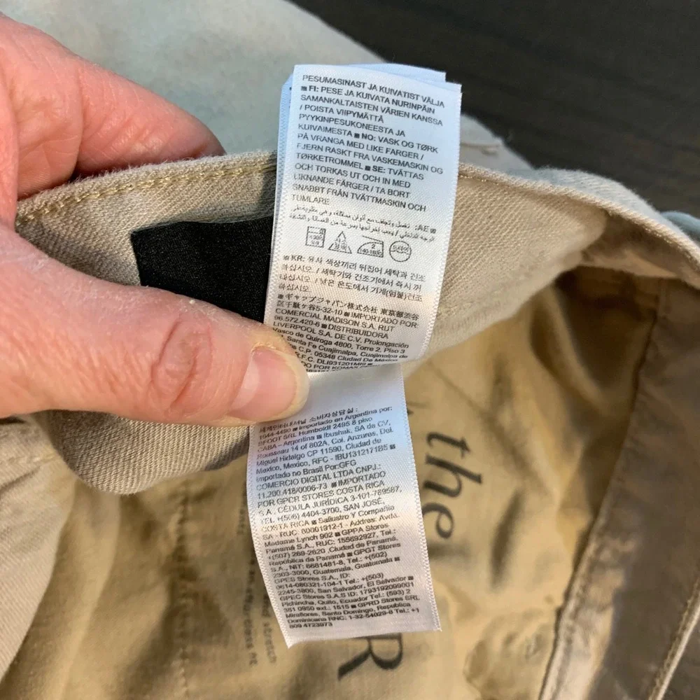 Banana Republic Mens Traveler Slim Linen‎ Cotton Pants Khaki Tan 34x30 (36x28.5)